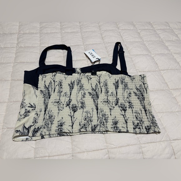 CIDER Dark Garden Cropped Tank Top 1X NWT - Picture 7 of 7